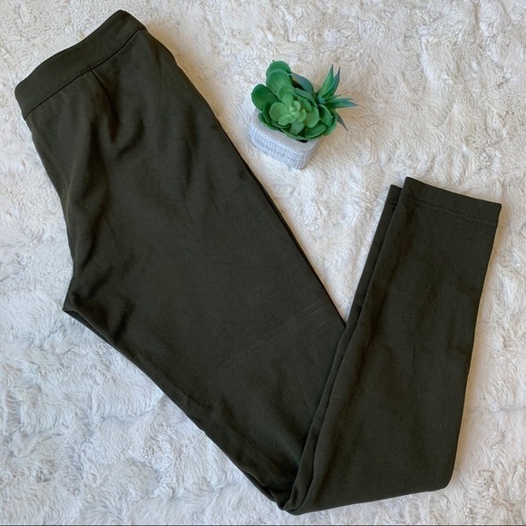 LAFAYETTE 148 olive green stretch pant leggings - Picture 3 of 5